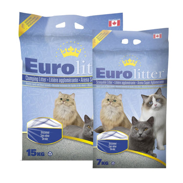 Eurolitter Premium Cat Litter – Unscented - 15Kg